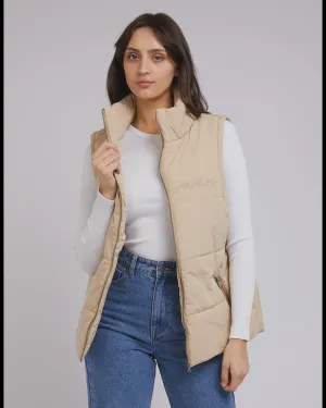 All About Eve Classic Puffer Vest - Oat