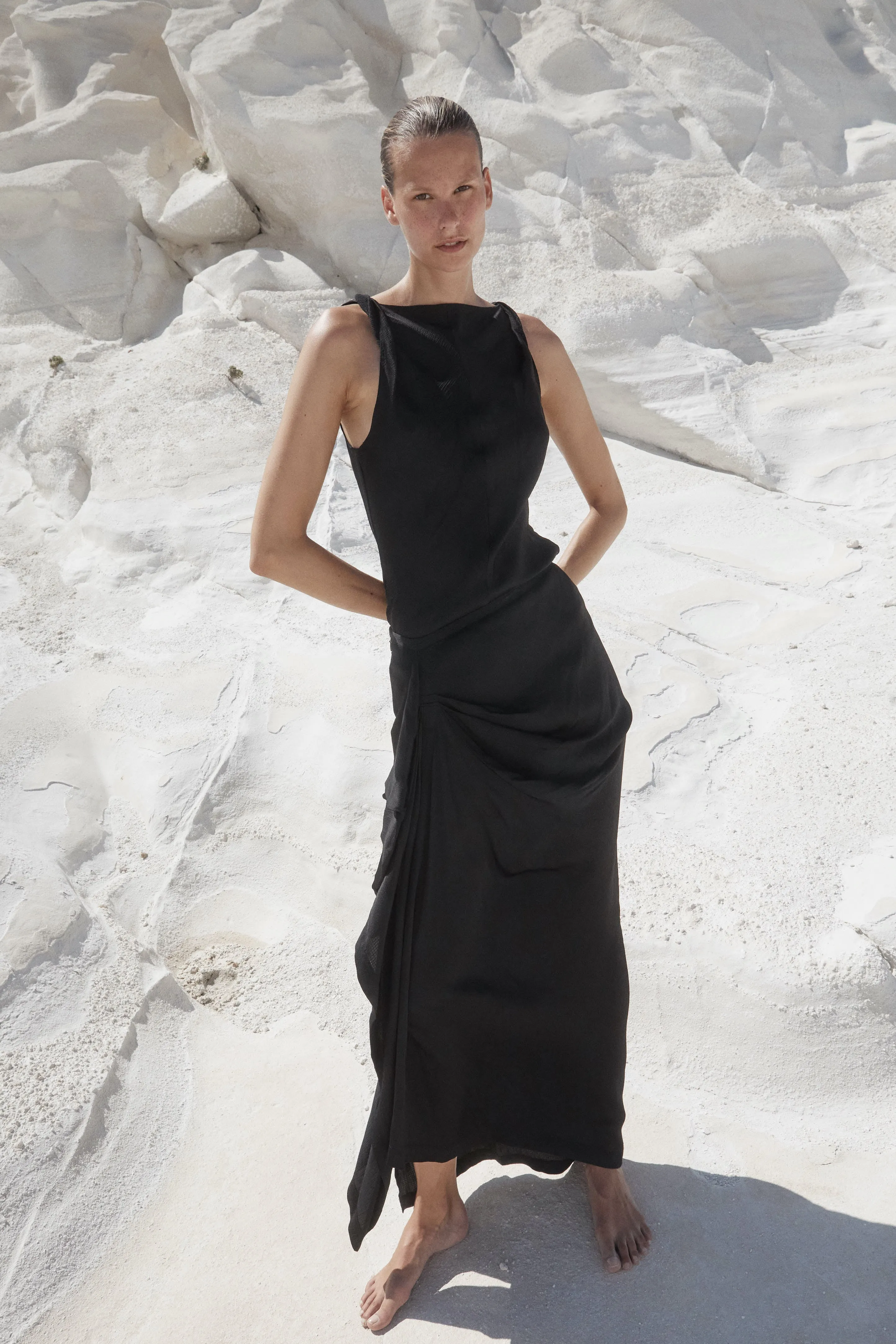 Ardea Twisted Top - Black