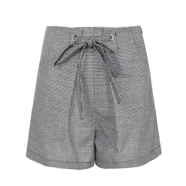 Beach White Zipper High Waist Shorts