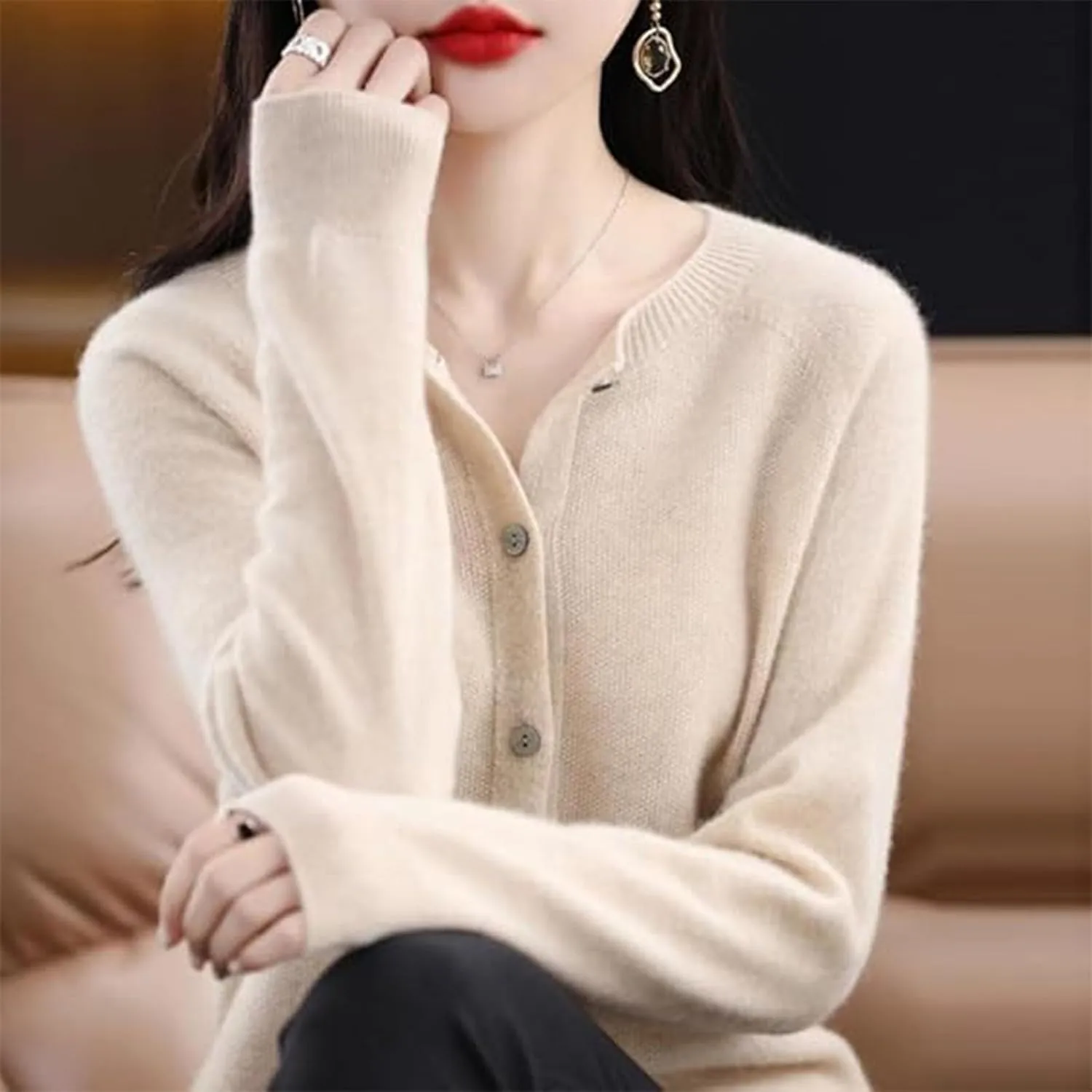 Cashmere Cardigans for Women, Crochet Sweaters for Women