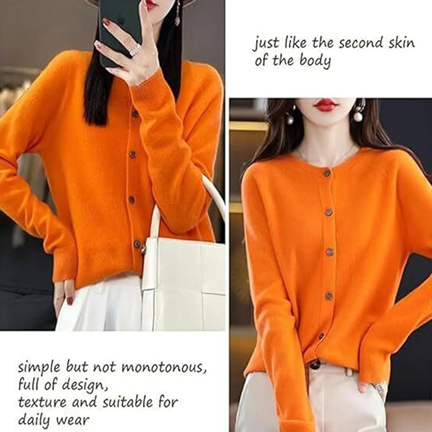 Cashmere Cardigans for Women, Crochet Sweaters for Women