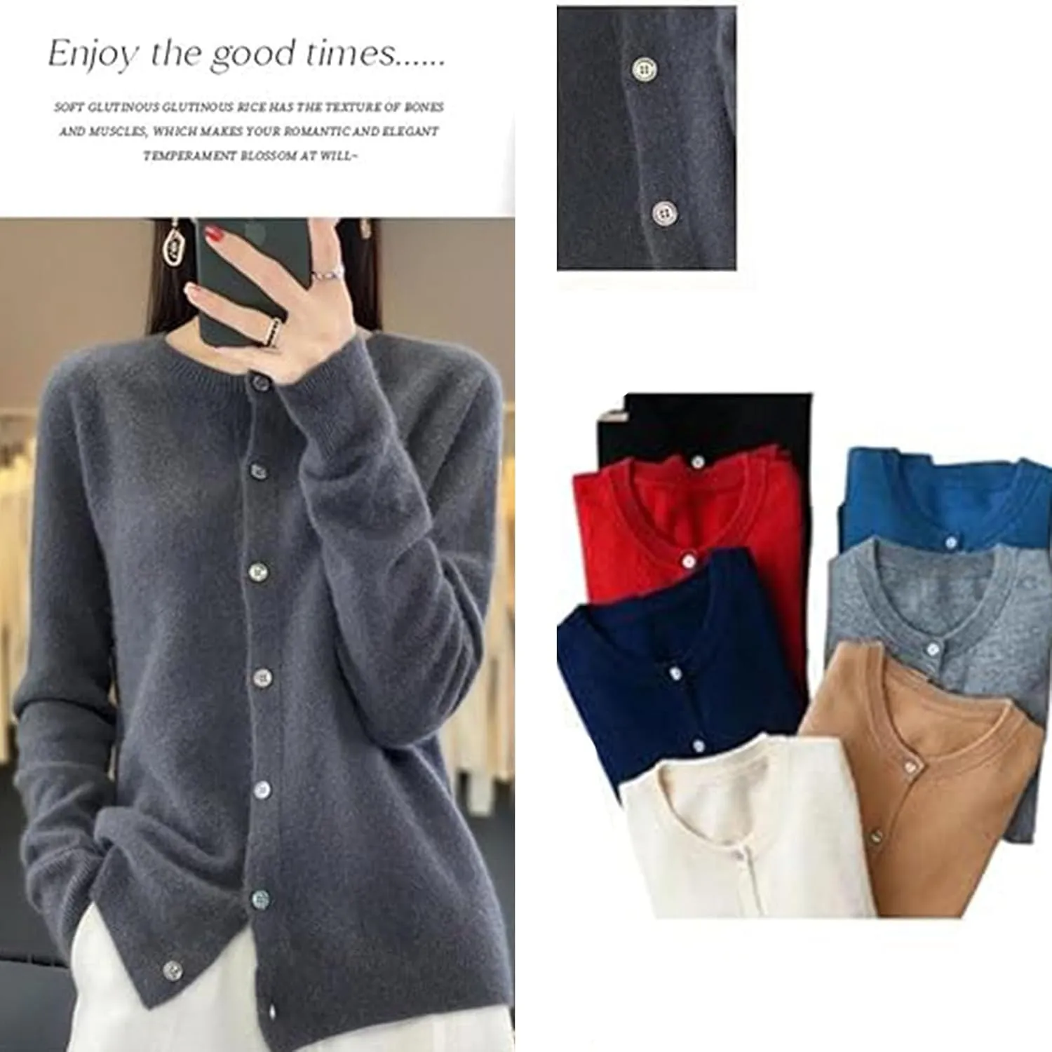 Cashmere Cardigans for Women, Crochet Sweaters for Women