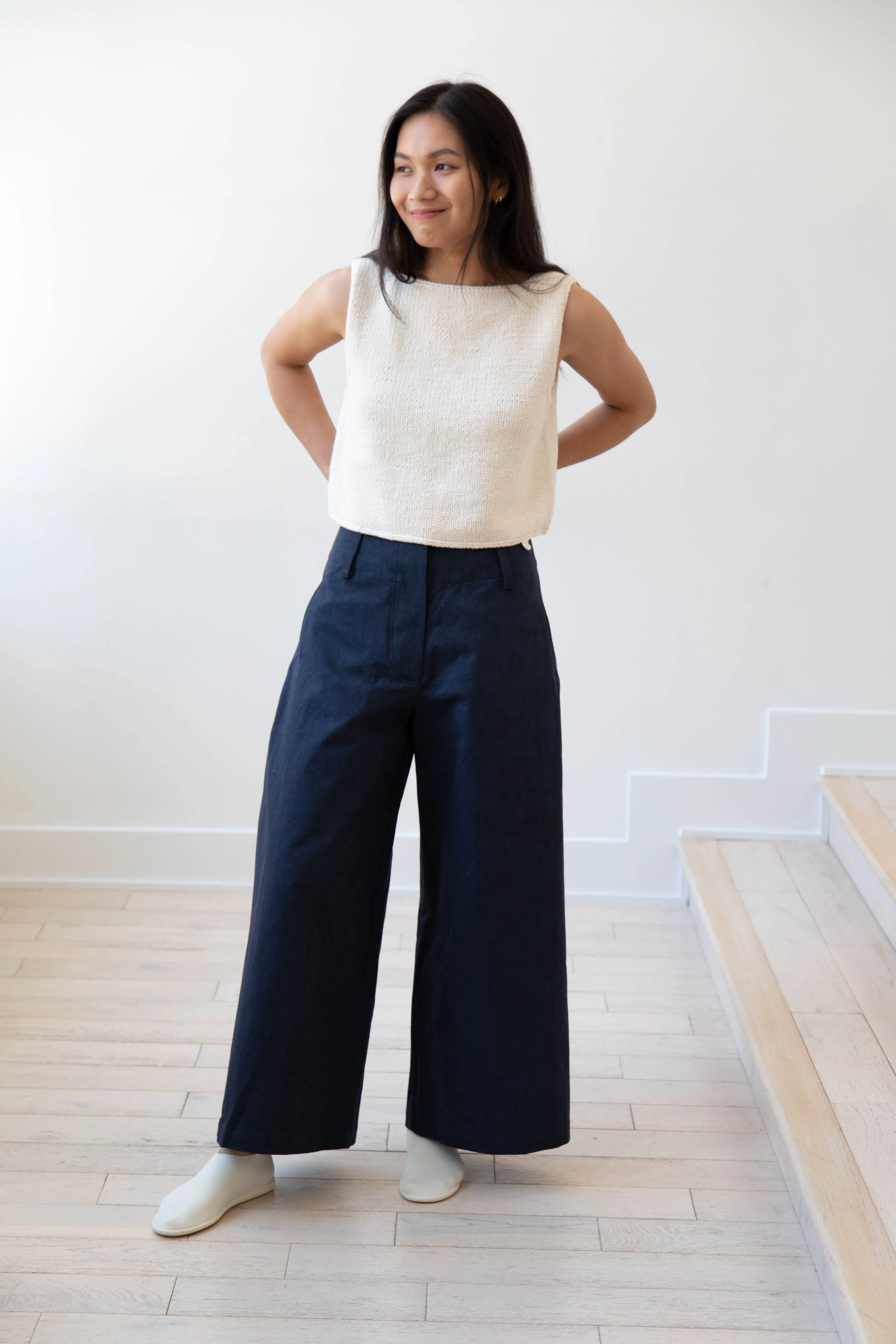 Cawley | Grace Trousers in Dark Navy
