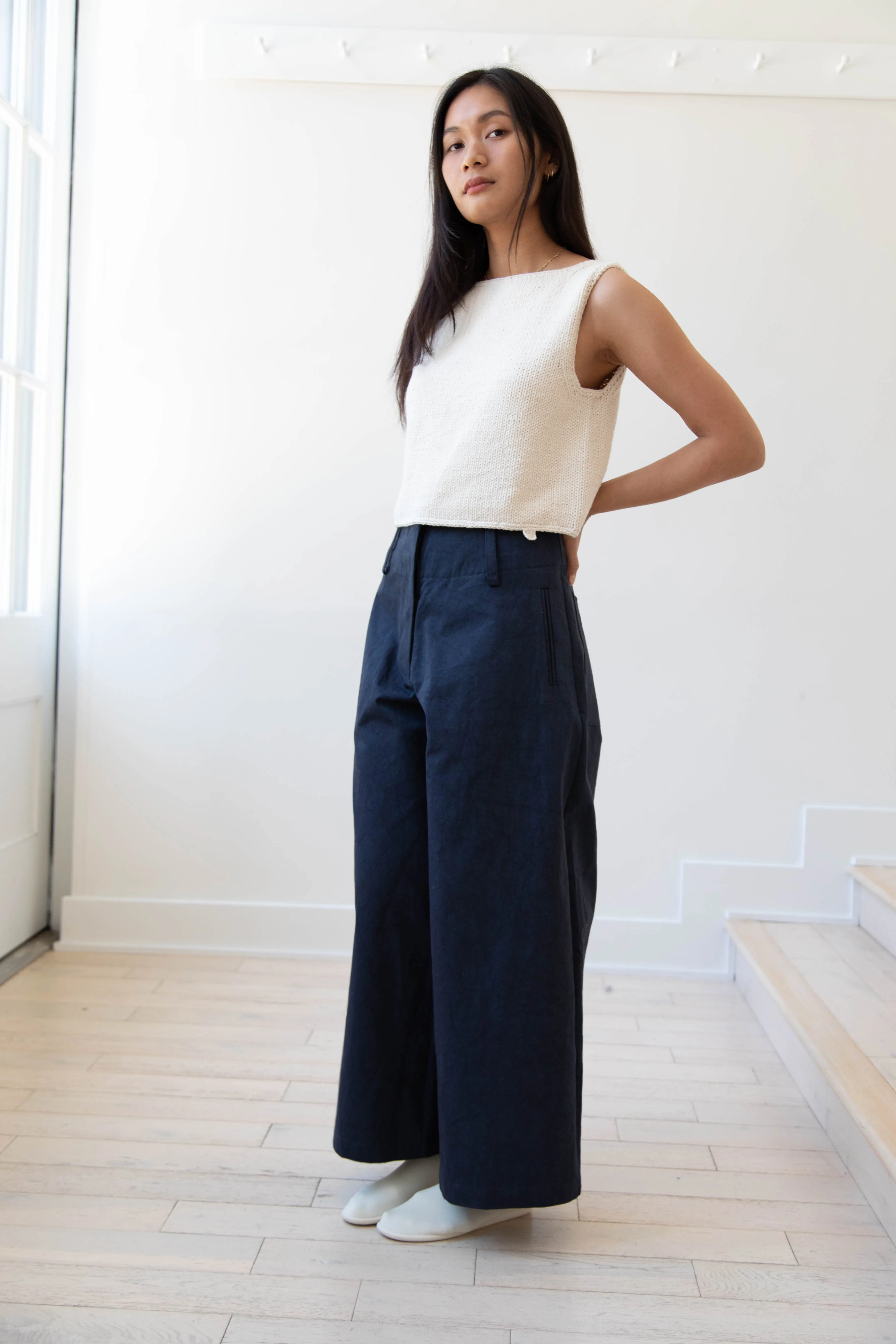 Cawley | Grace Trousers in Dark Navy