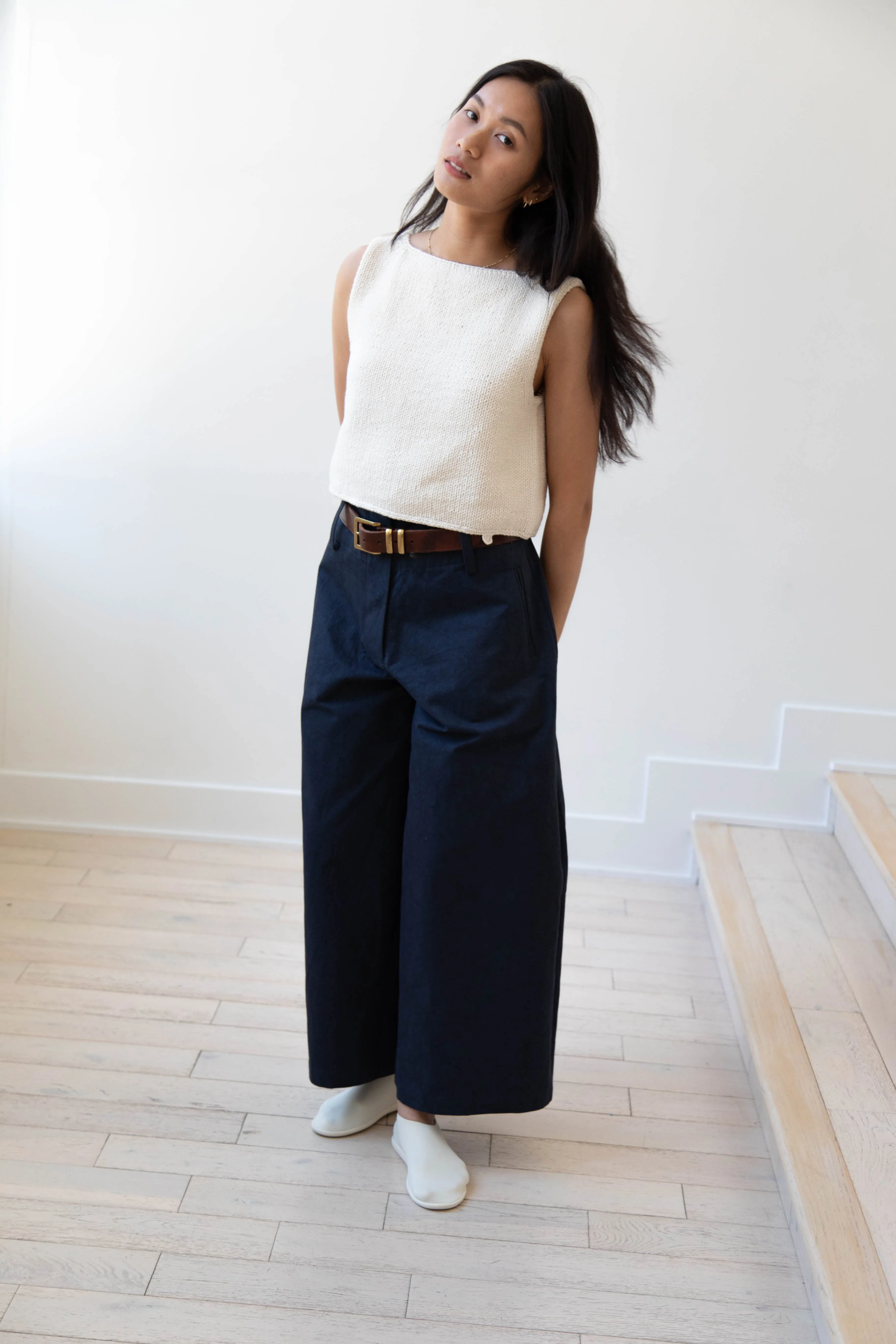 Cawley | Grace Trousers in Dark Navy