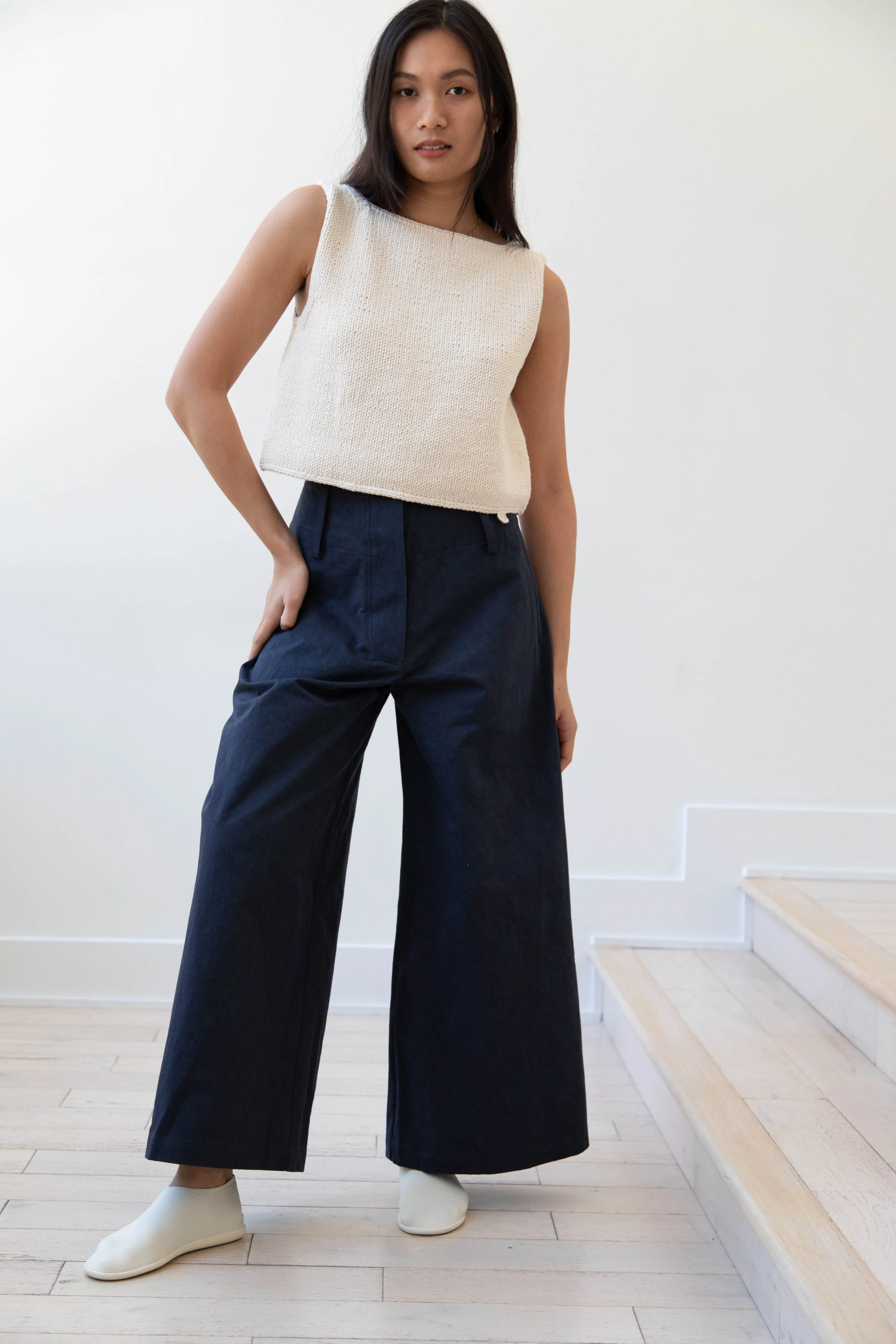 Cawley | Grace Trousers in Dark Navy