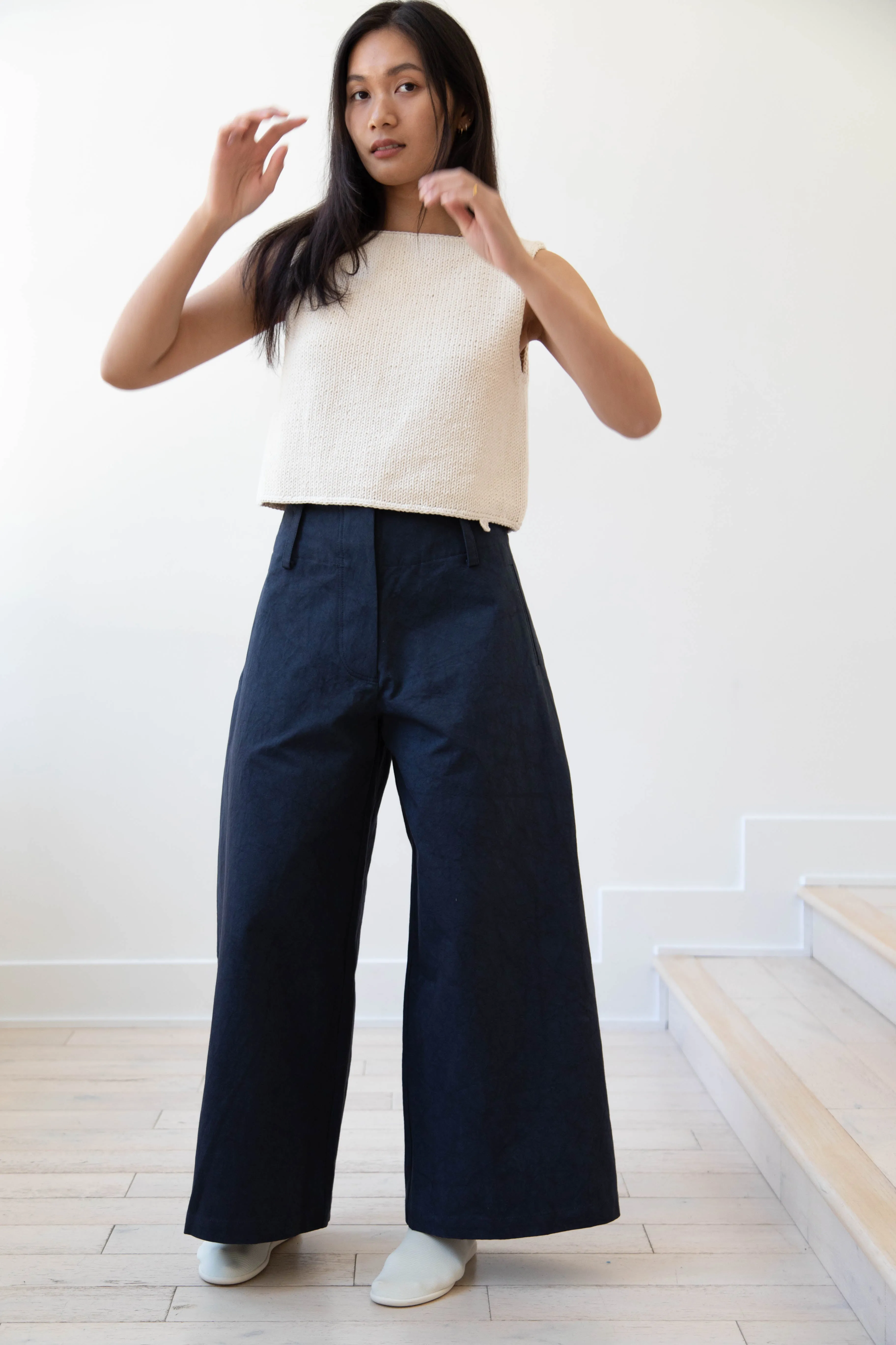 Cawley | Grace Trousers in Dark Navy