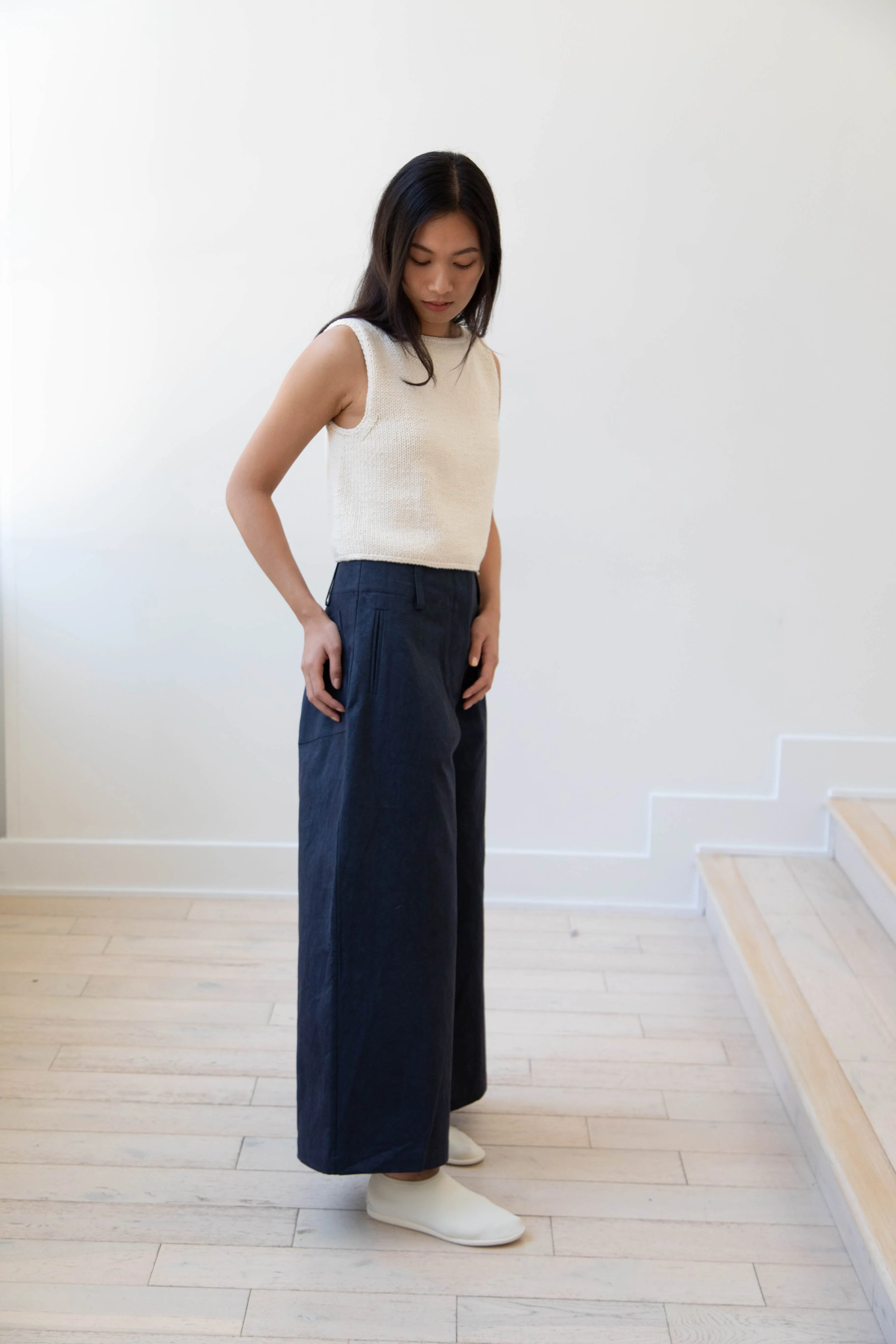 Cawley | Grace Trousers in Dark Navy