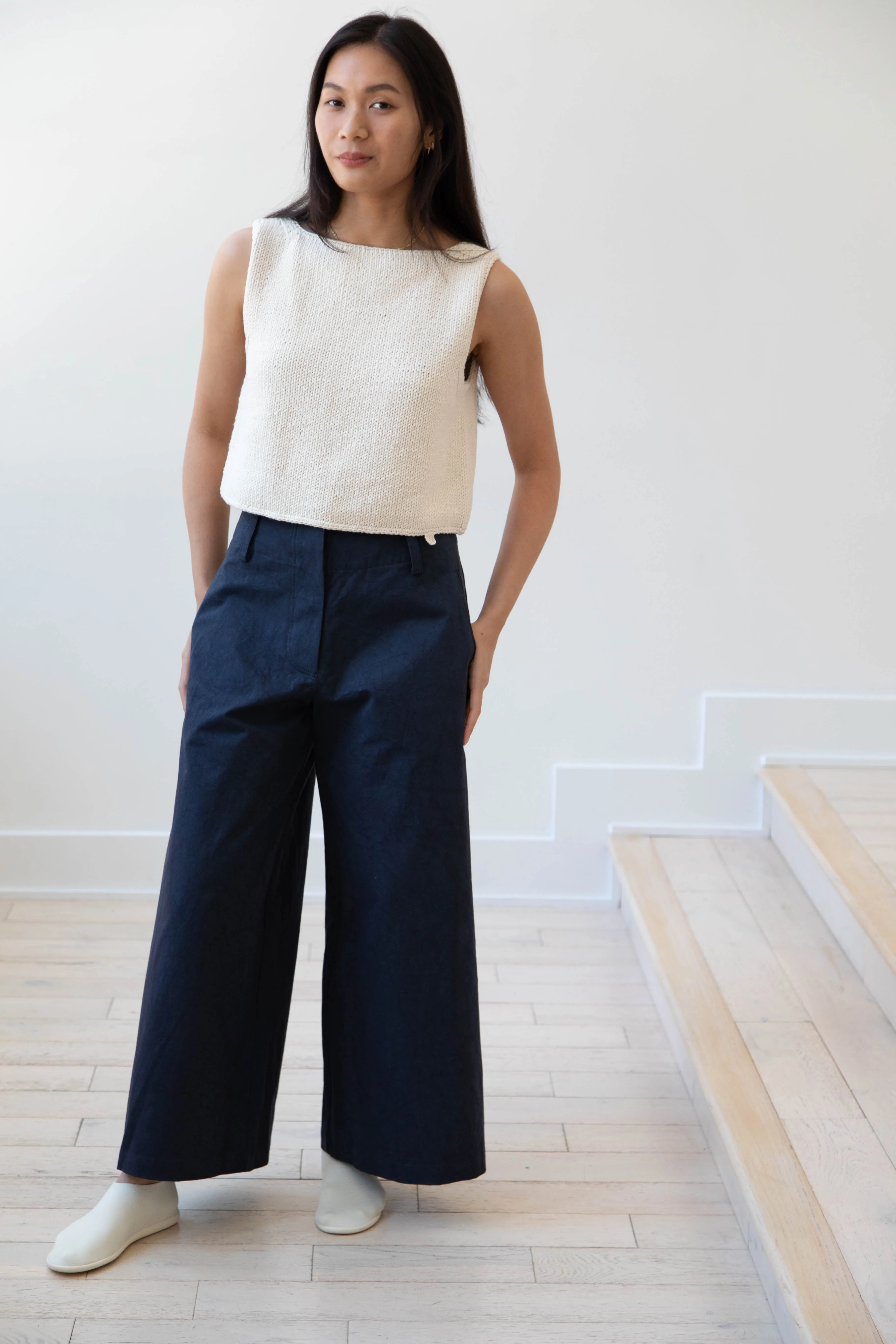Cawley | Grace Trousers in Dark Navy