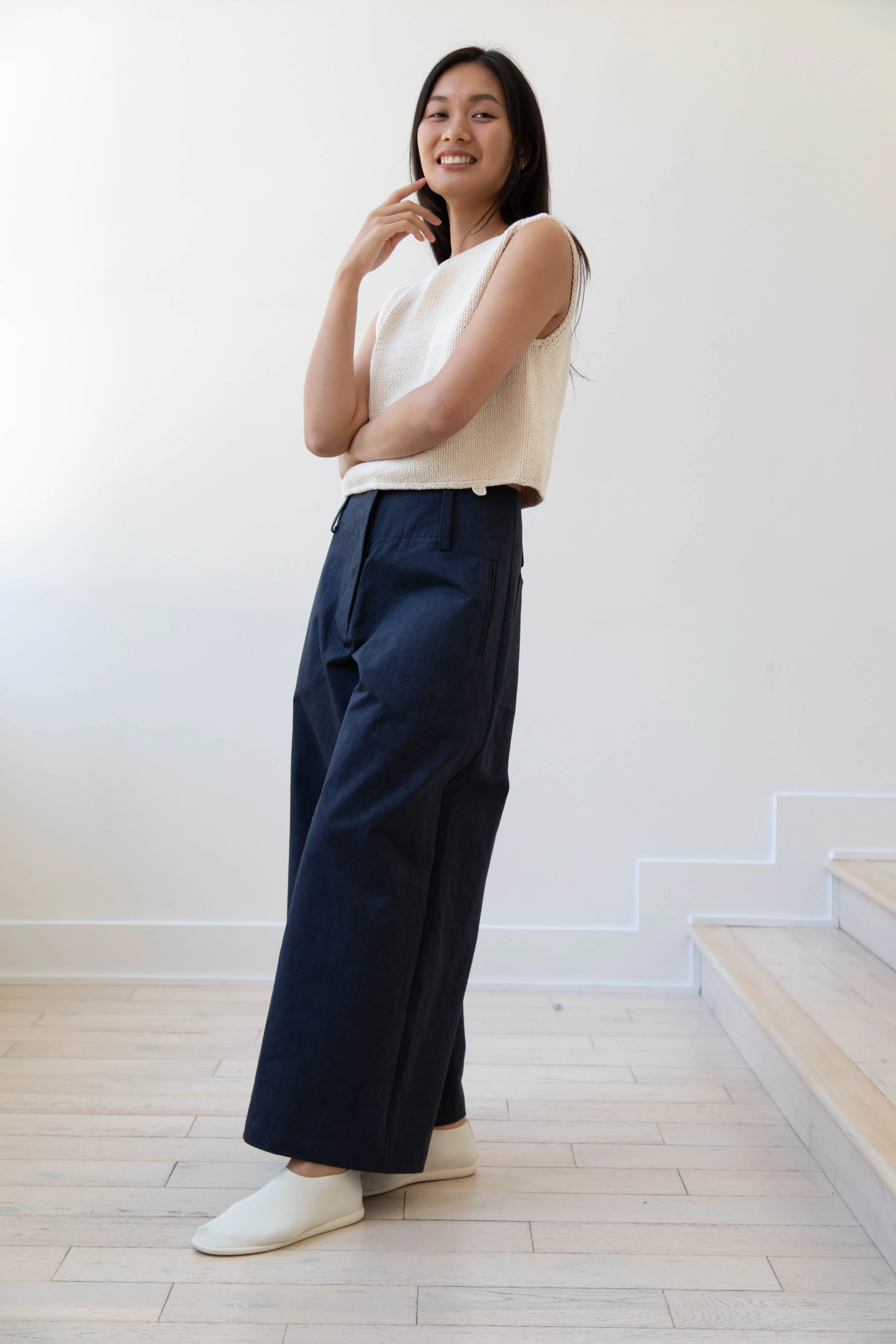 Cawley | Grace Trousers in Dark Navy