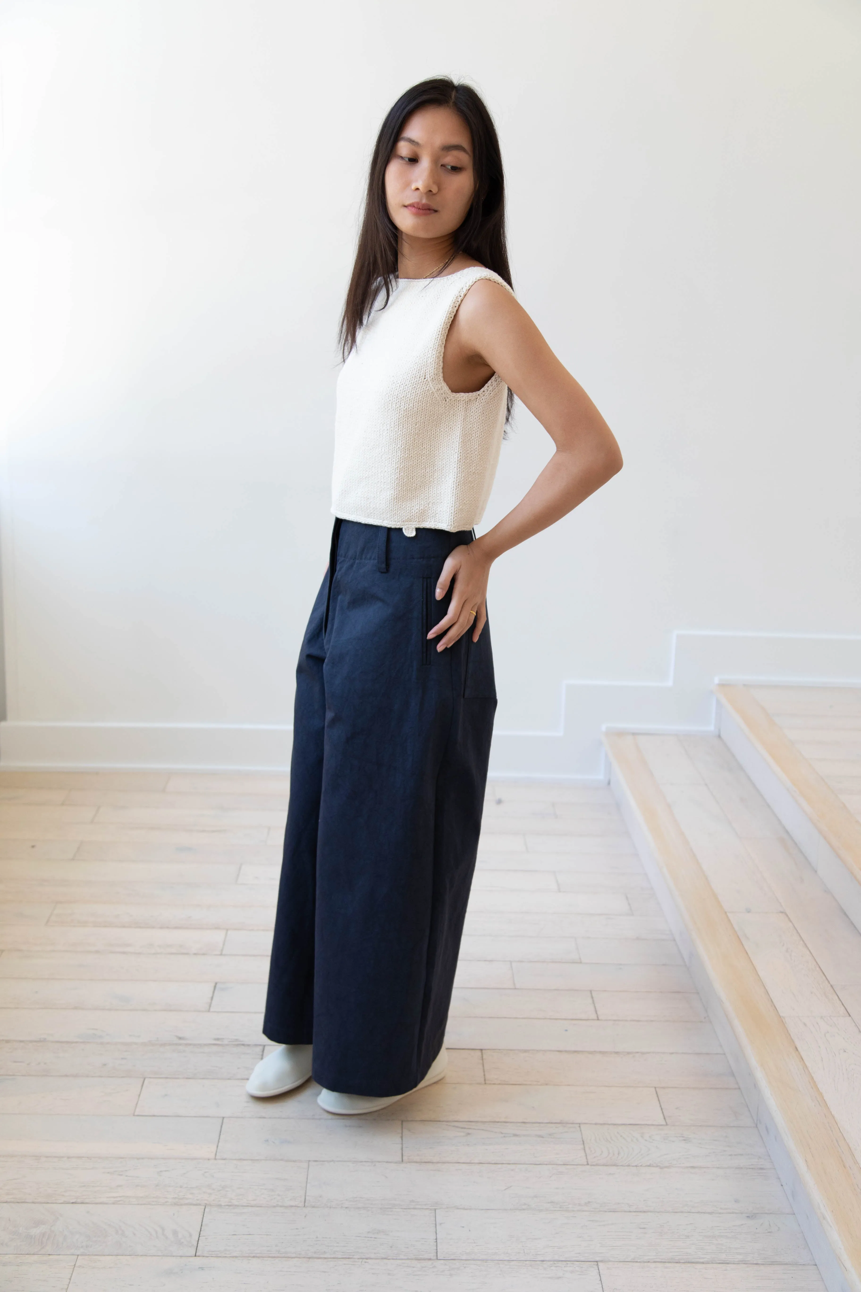 Cawley | Grace Trousers in Dark Navy