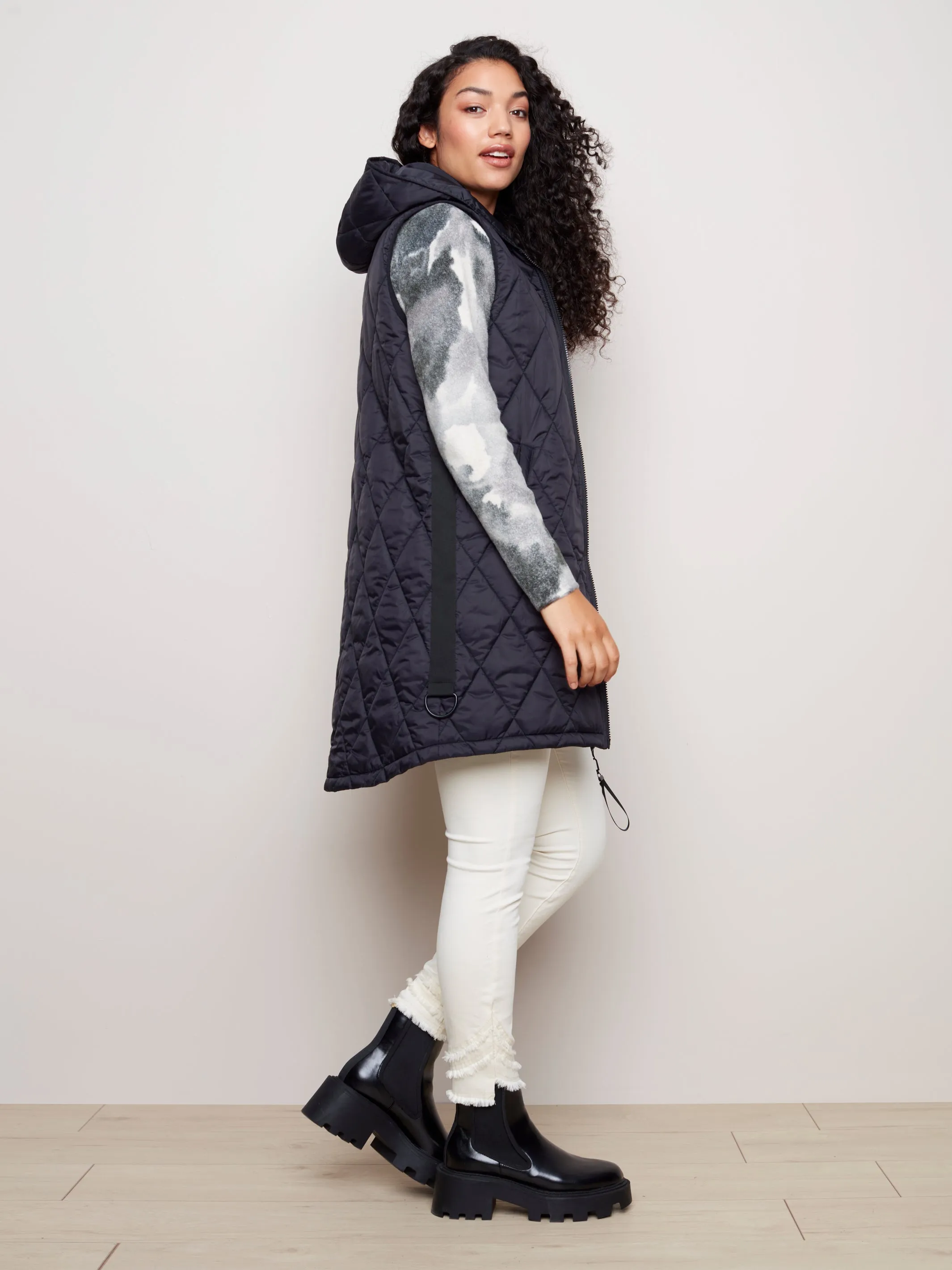 Charlie B Hooded Puffer Vest