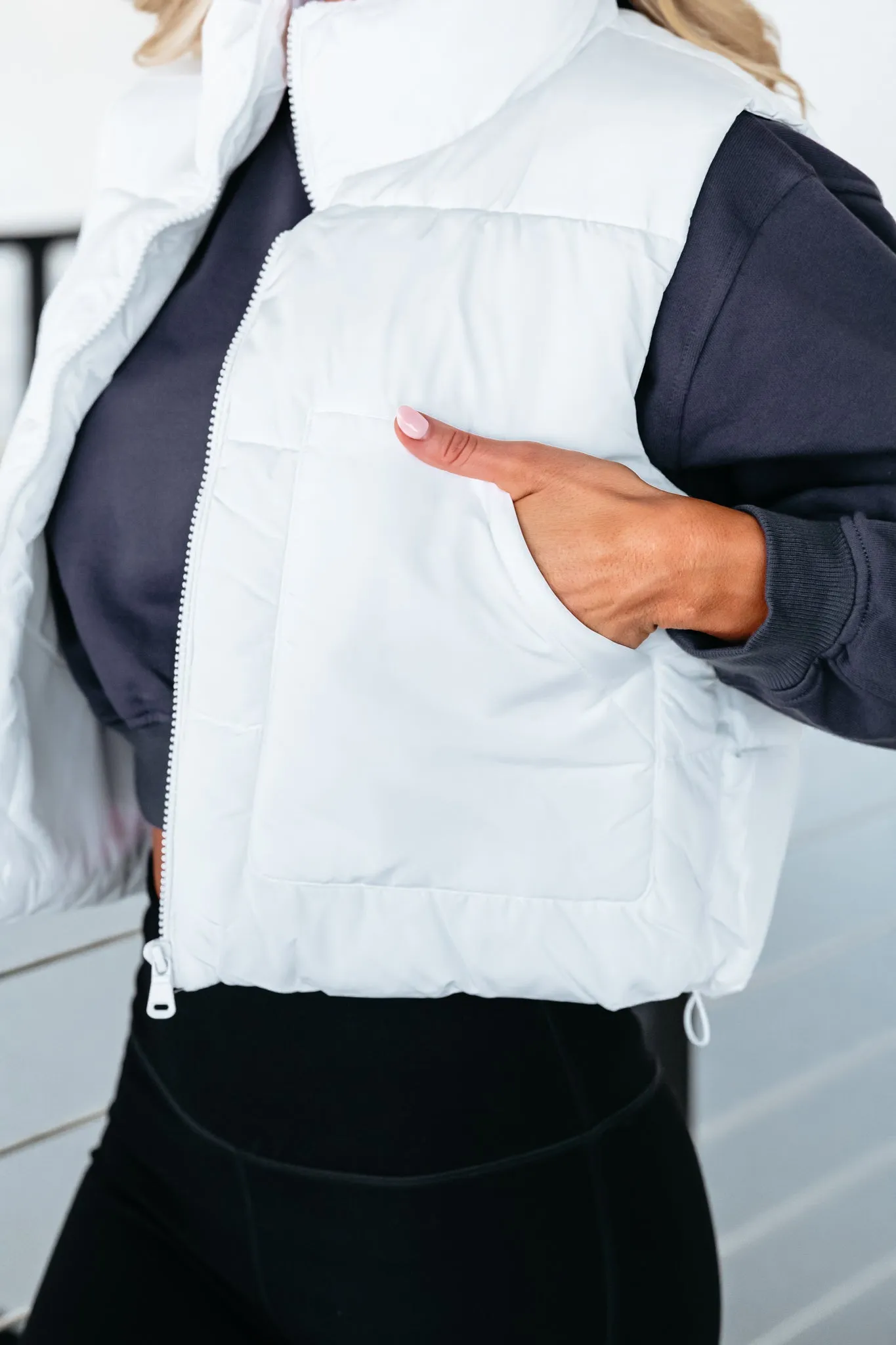 Chill Puffer Vest - White