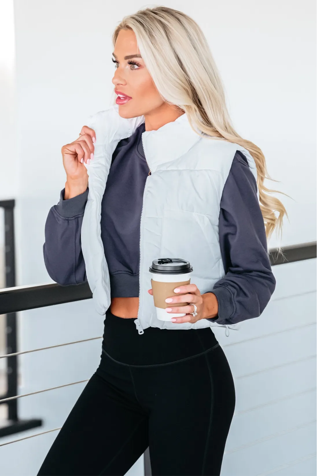 Chill Puffer Vest - White