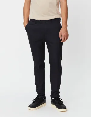 Como Herringbone Suit Pants - Dark Navy Dark Navy