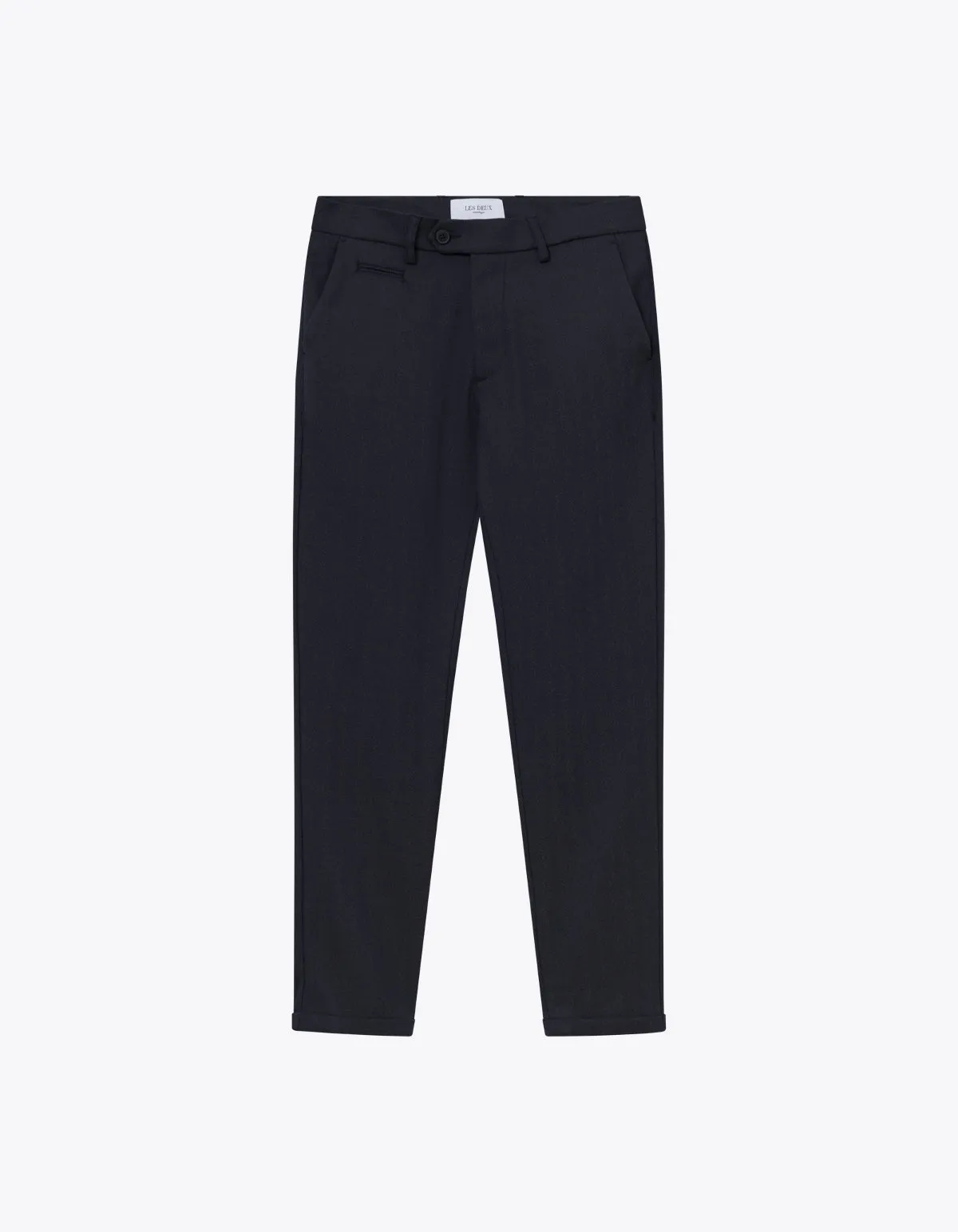 Como Herringbone Suit Pants - Dark Navy Dark Navy