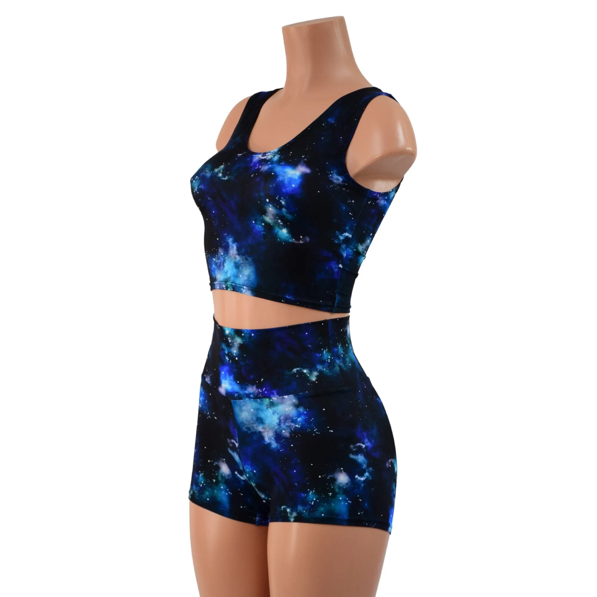 Deep Space High Waist Shorts OR Top READY to SHIP
