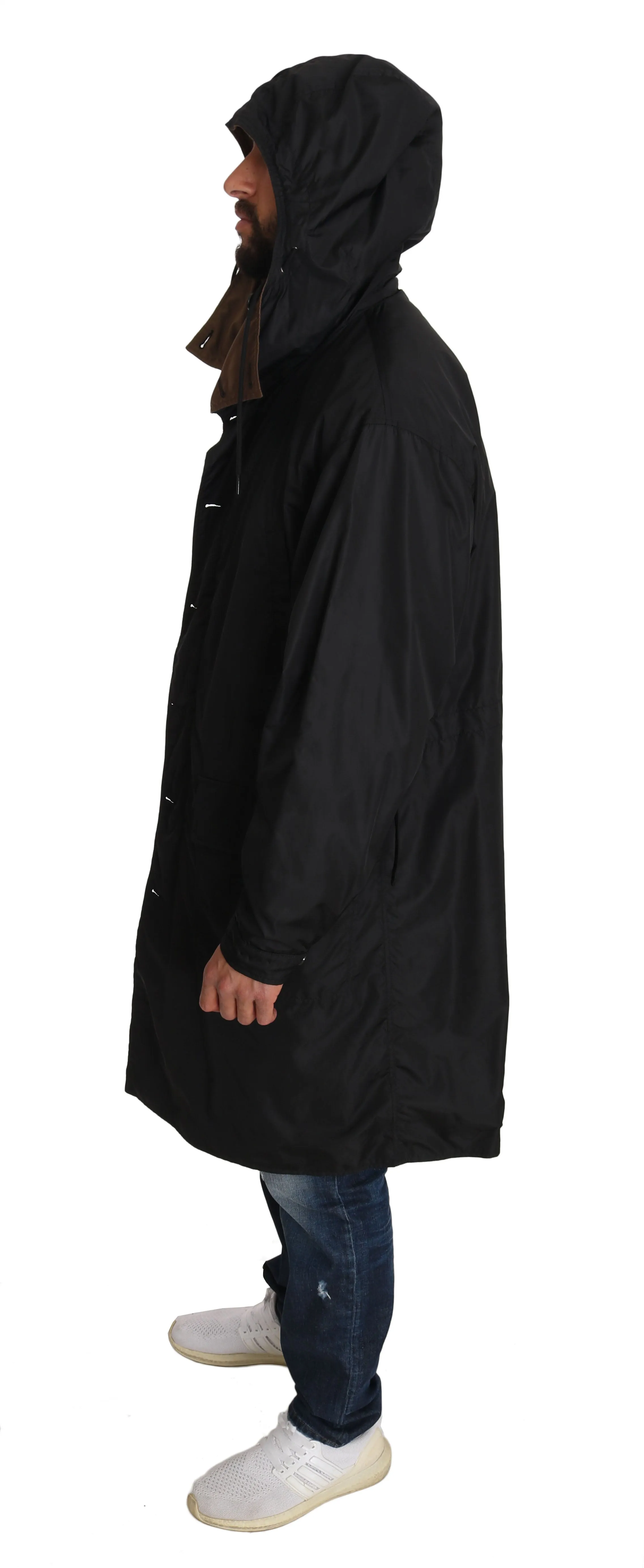 Dolce & Gabbana Elegant Reversible Hooded Raincoat