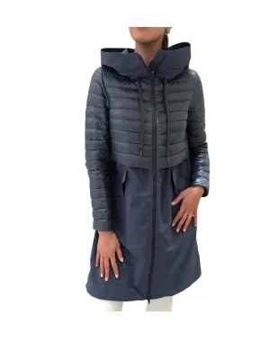 Down Raincoat Mixed Parka
