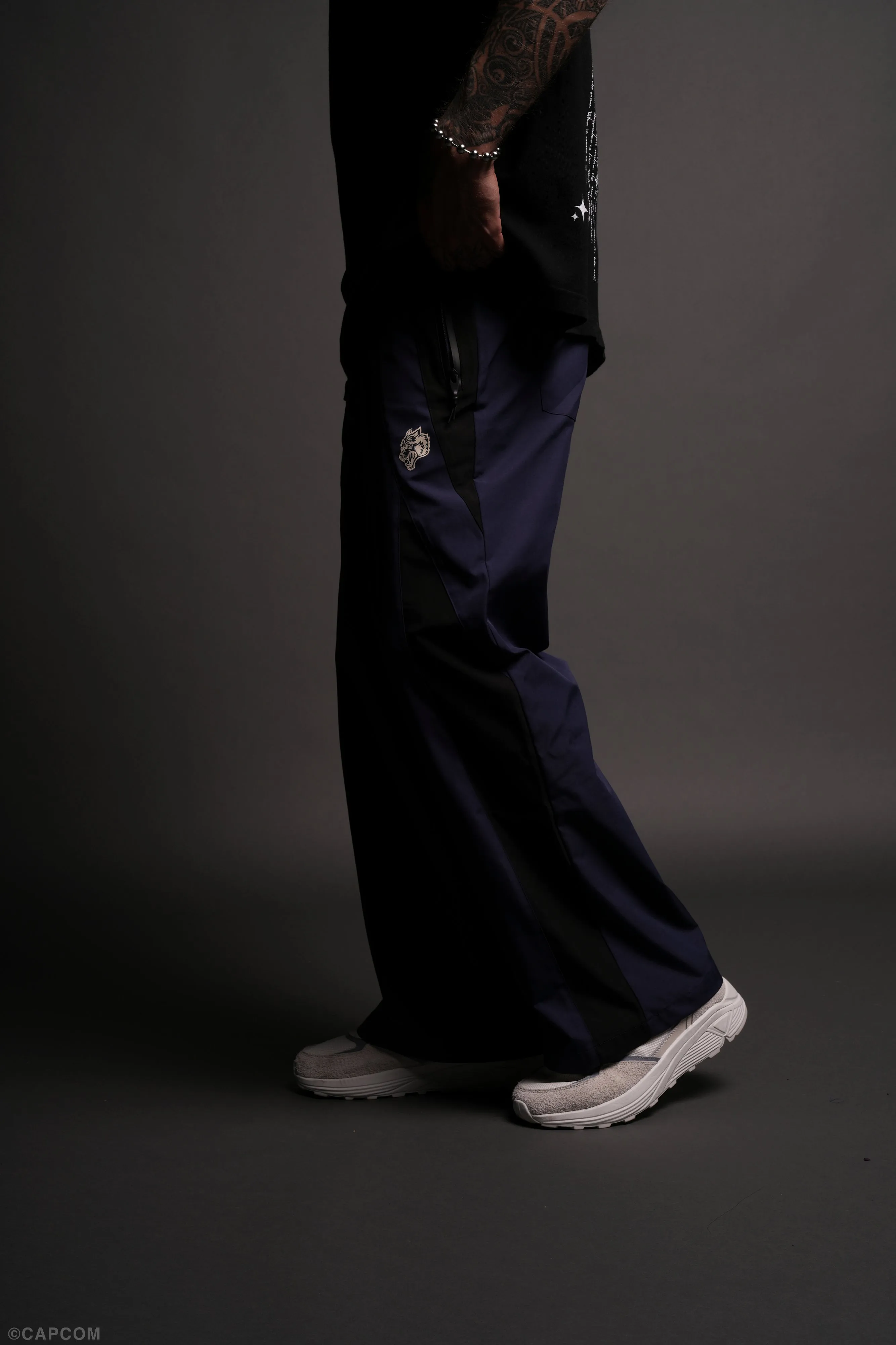 Dual Brolic Track Pants in Storm Blue/Black