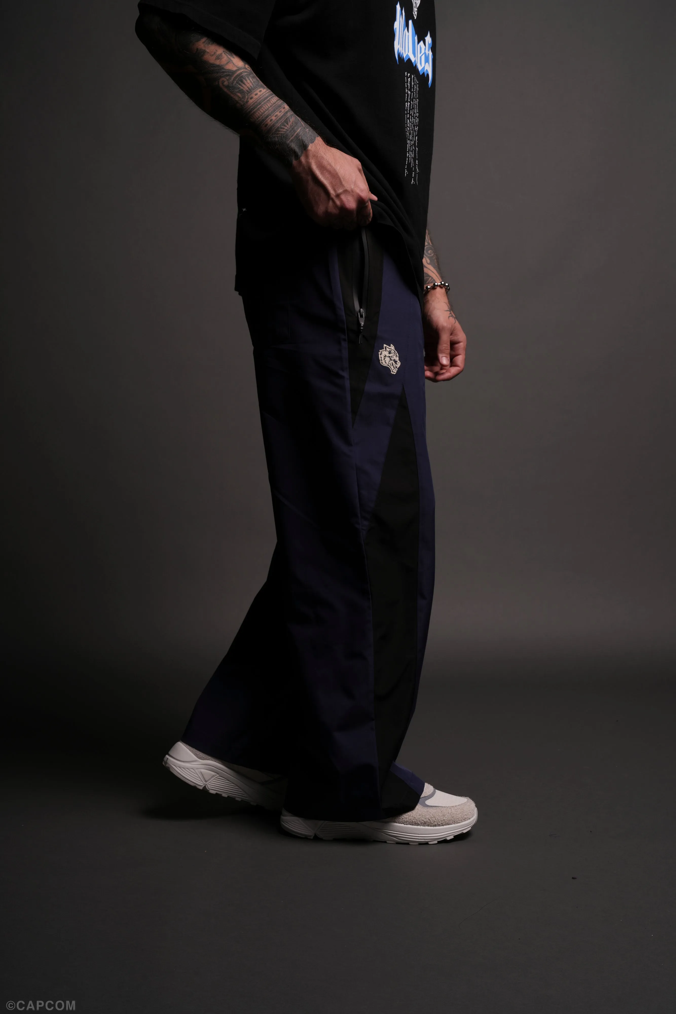 Dual Brolic Track Pants in Storm Blue/Black