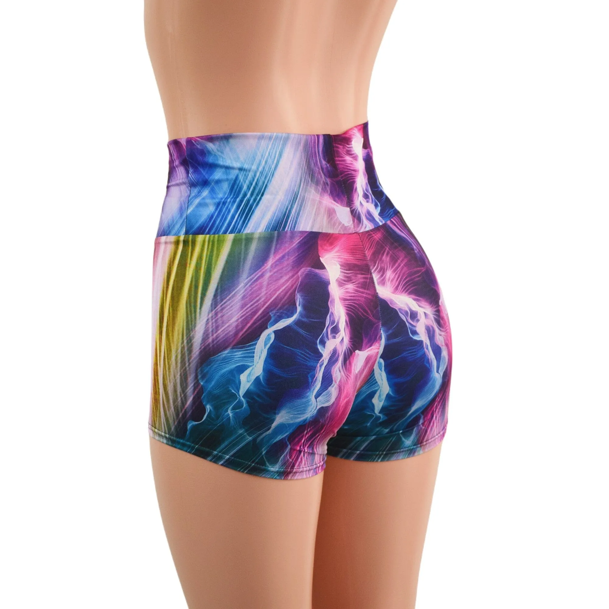 Electric Slide High Waist Shorts READY to SHIP