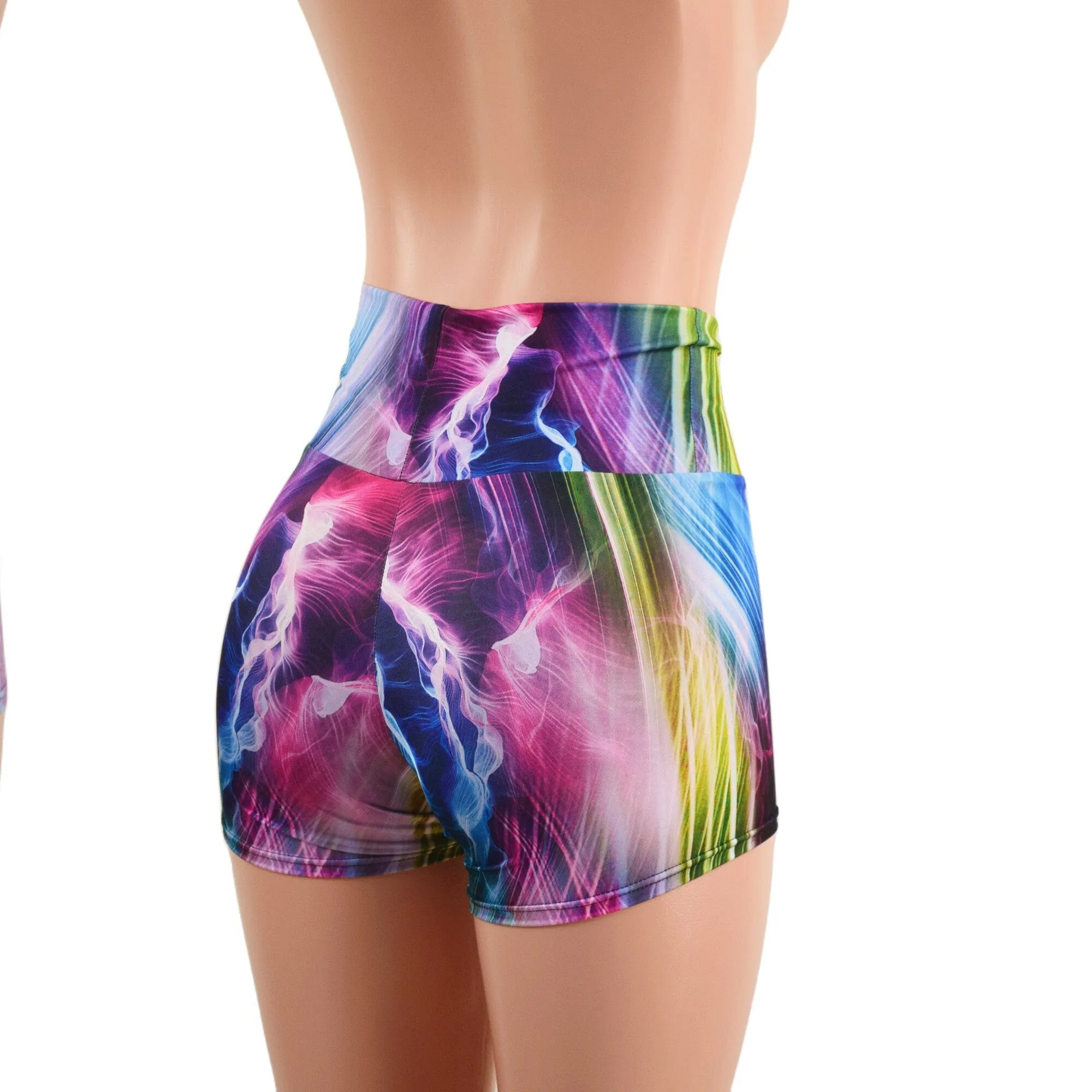 Electric Slide High Waist Shorts READY to SHIP