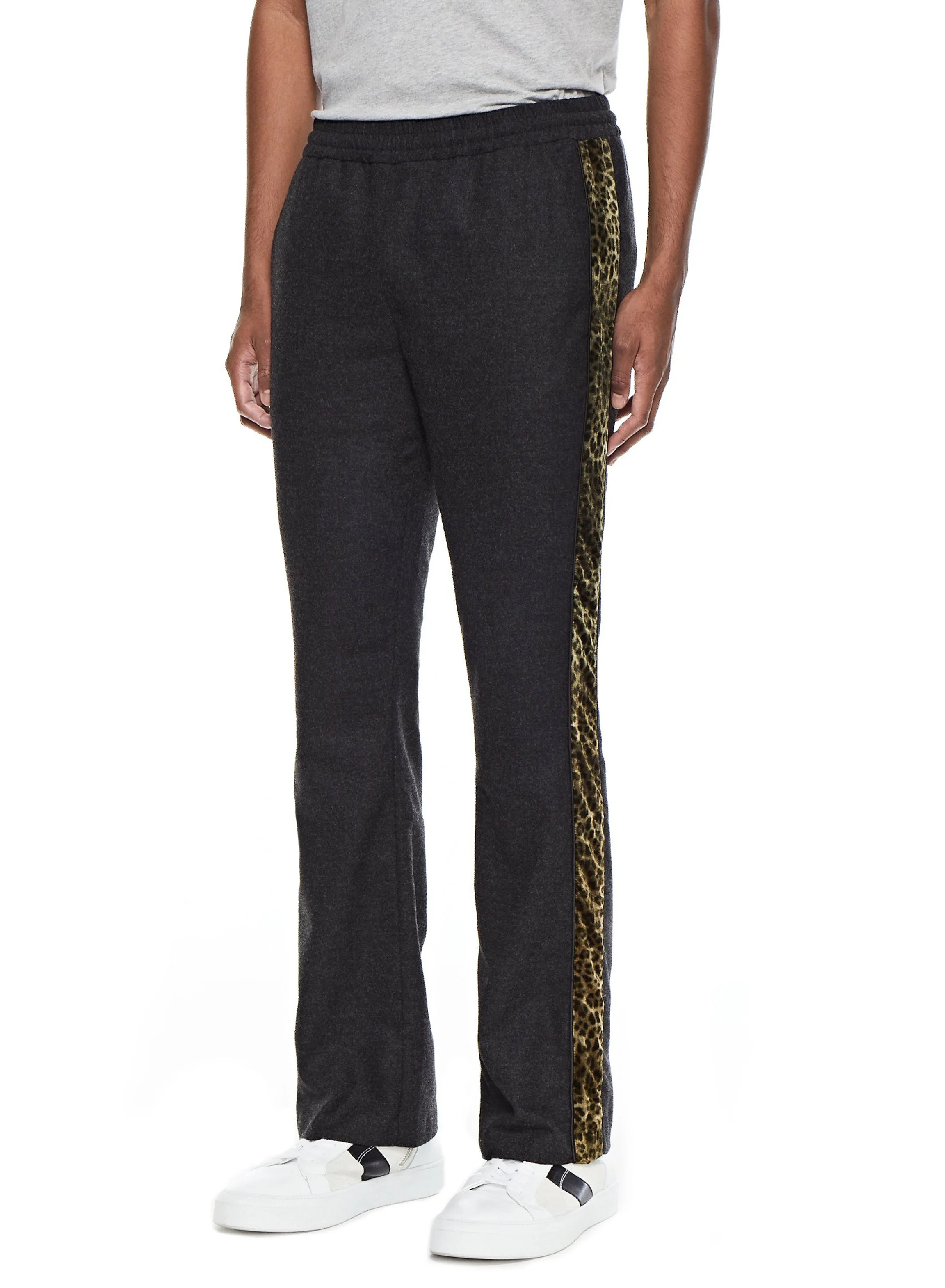 Flare Leg Track Pant (Charcoal Heather)