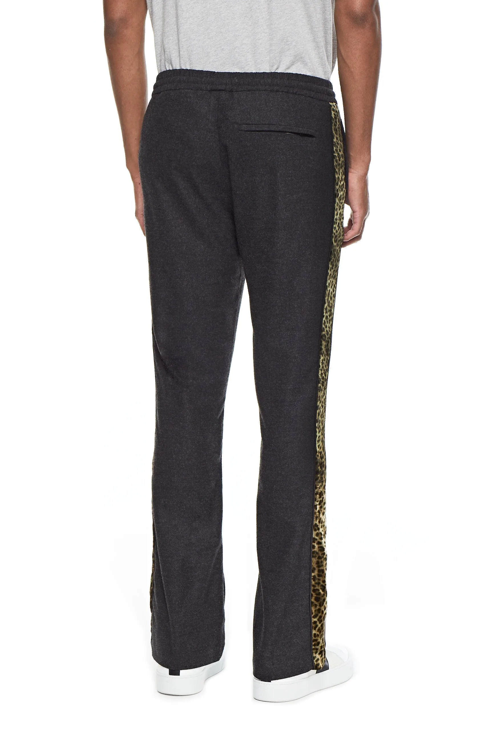 Flare Leg Track Pant (Charcoal Heather)
