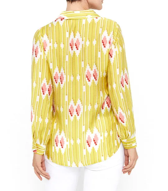 Fluid Shirt Yellow Print