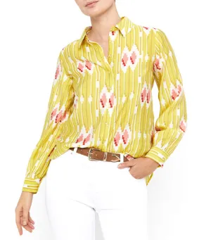 Fluid Shirt Yellow Print