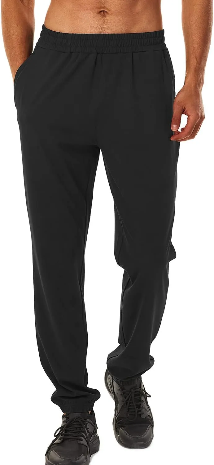 HOdo 34"/36" Long Inseam Tall Mens Joggers Cuffed Sweatpants Baggy Workout Pants Zipper Pockets