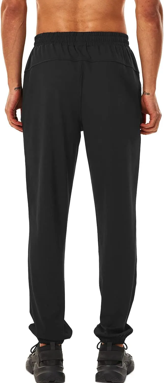 HOdo 34"/36" Long Inseam Tall Mens Joggers Cuffed Sweatpants Baggy Workout Pants Zipper Pockets