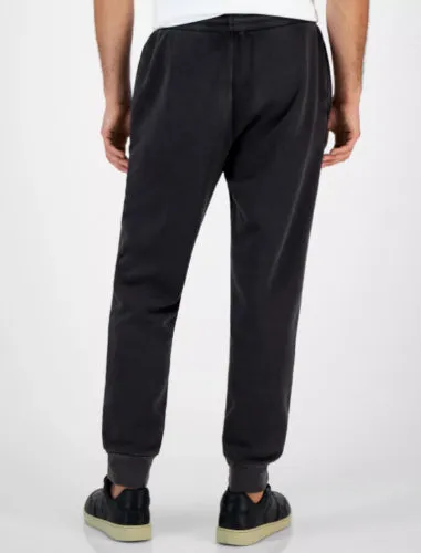 INC International Concepts Regular Fit Mens Acid Washed Joggers Deep Black 2XL