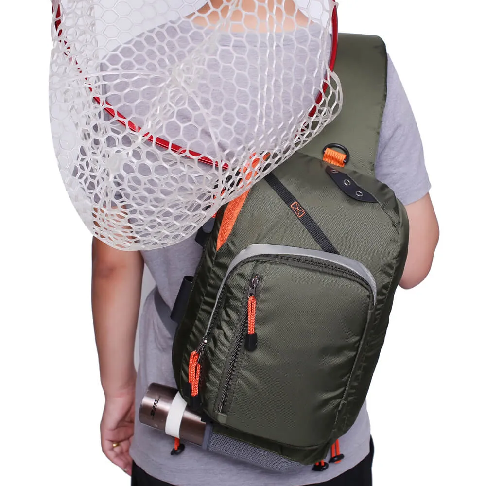 Kylebooker Fly Fishing Sling Packs Fishing Tackle Storage Shoulder Bag SL03