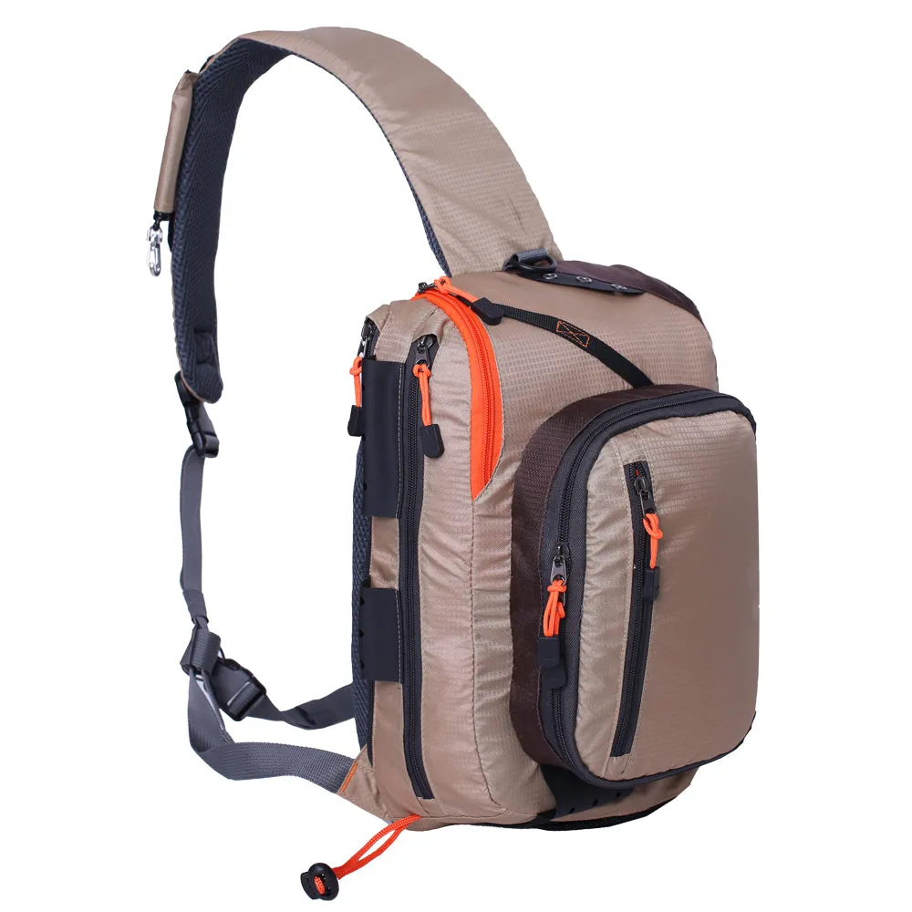 Kylebooker Fly Fishing Sling Packs Fishing Tackle Storage Shoulder Bag SL03