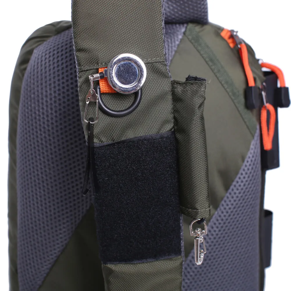 Kylebooker Fly Fishing Sling Packs Fishing Tackle Storage Shoulder Bag SL03