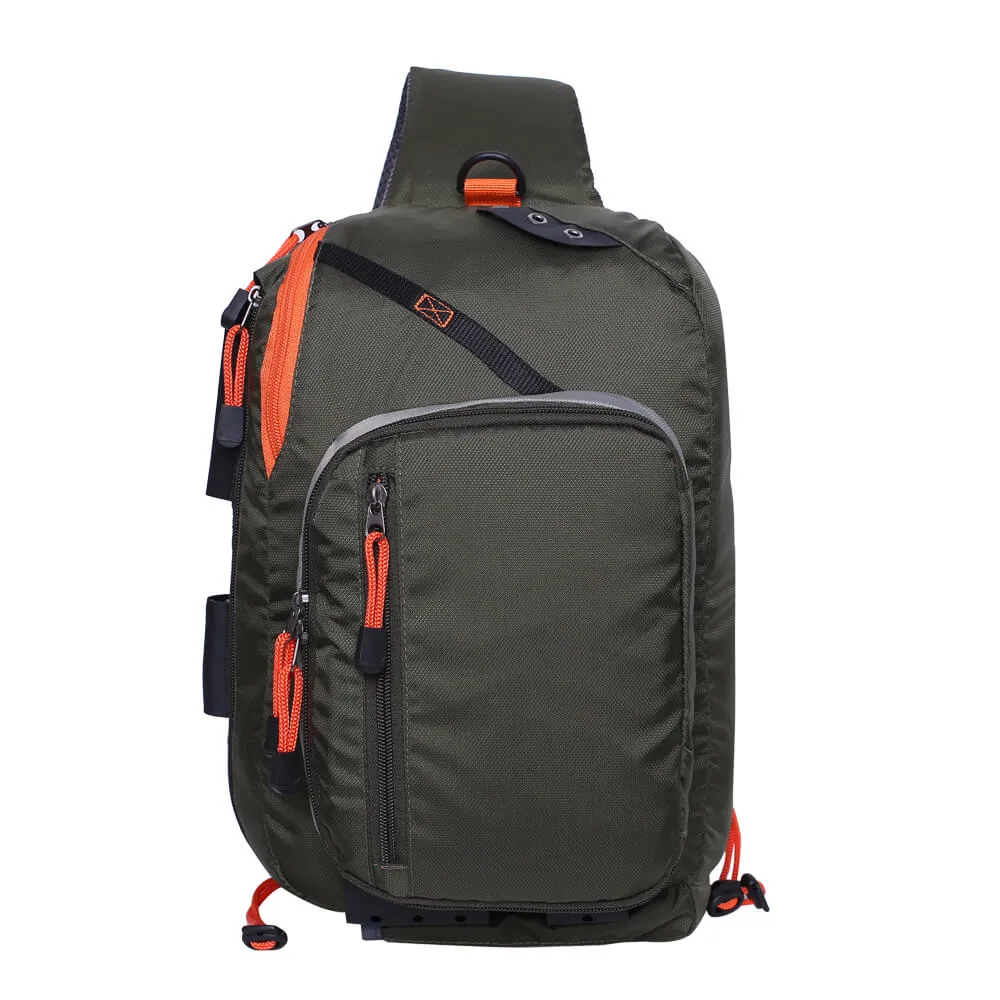 Kylebooker Fly Fishing Sling Packs Fishing Tackle Storage Shoulder Bag SL03
