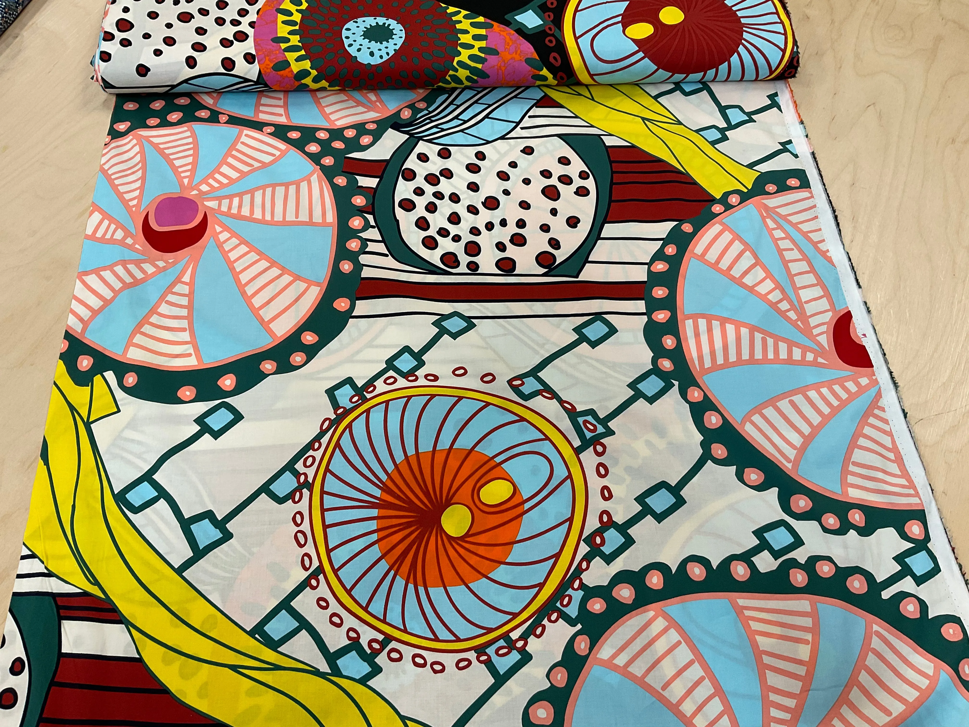 Large Scale Fruity Abstract Cotton Lawn
