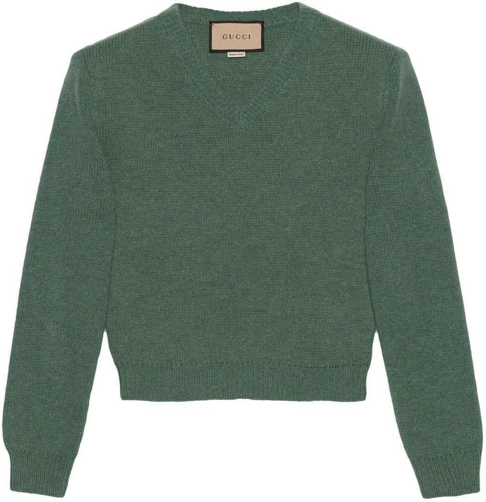 L/S V/NECK WOOL