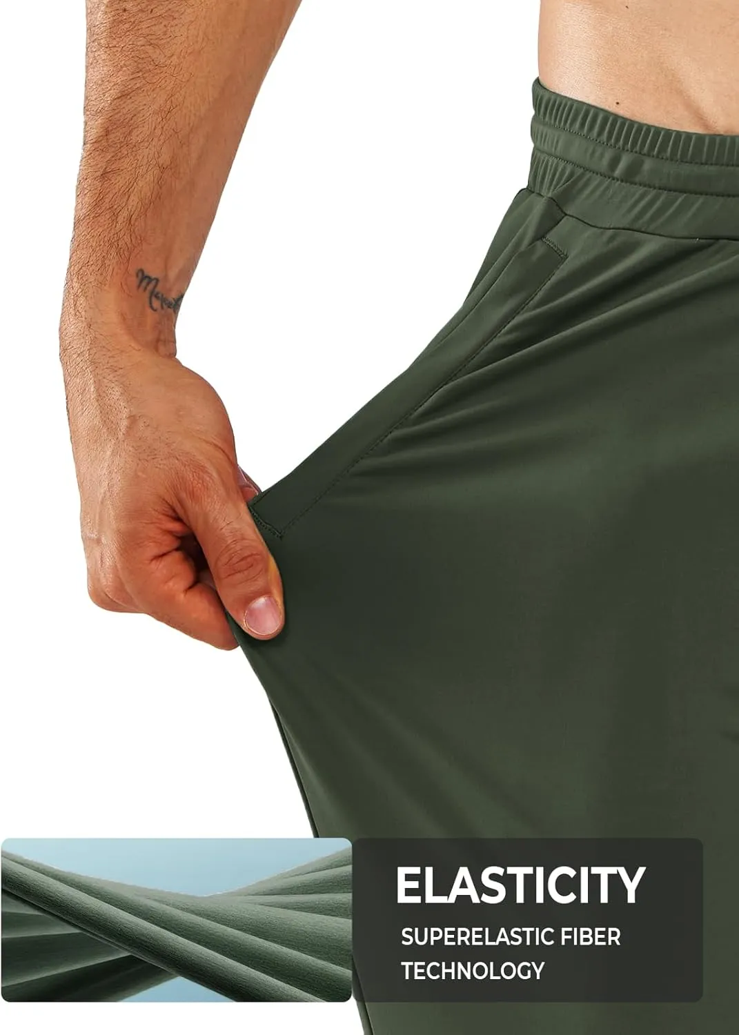 NORTHYARD Men's Joggers Pants with Zipper Pockets Tapered Athletic Workout Running Sweatpants for Men