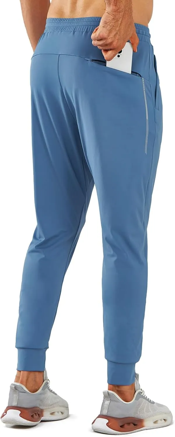 NORTHYARD Men's Joggers Pants with Zipper Pockets Tapered Athletic Workout Running Sweatpants for Men