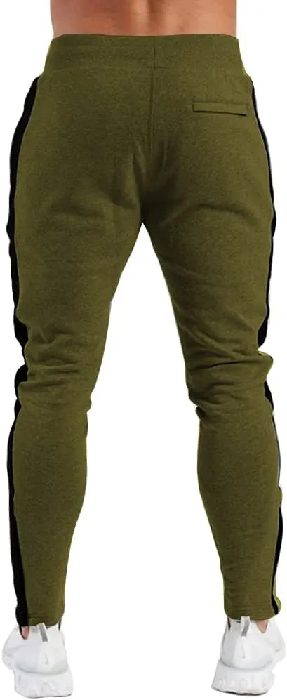 PIDOGYM Men's Track Pants,Slim Fit Athletic Sweatpants Joggers with Zipper Pockets