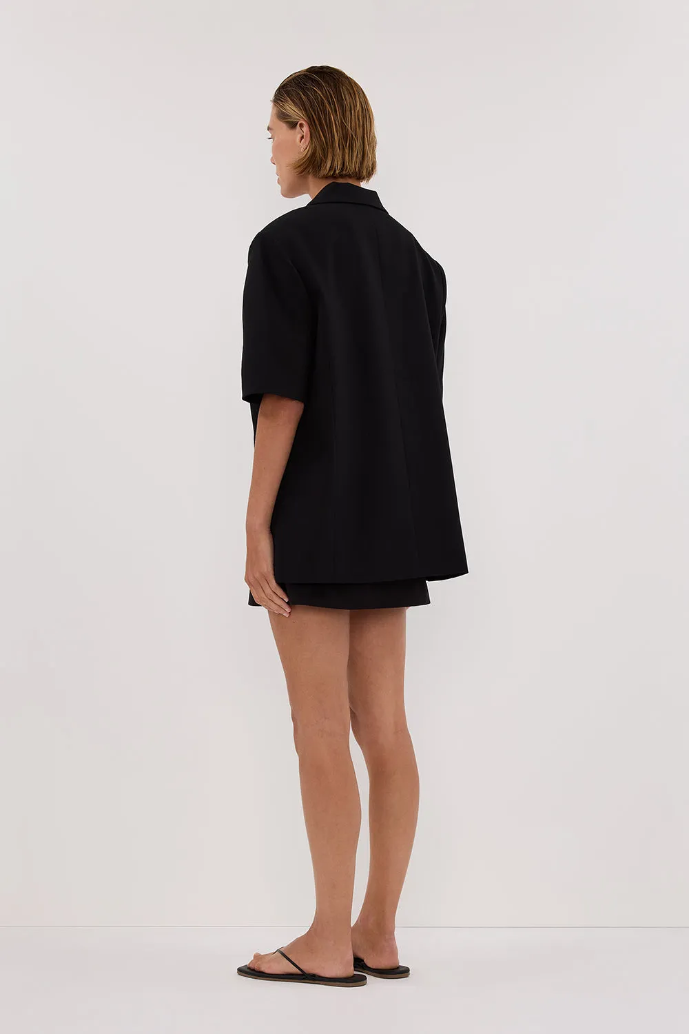 RITA BLACK SHORT SLEEVE BLAZER