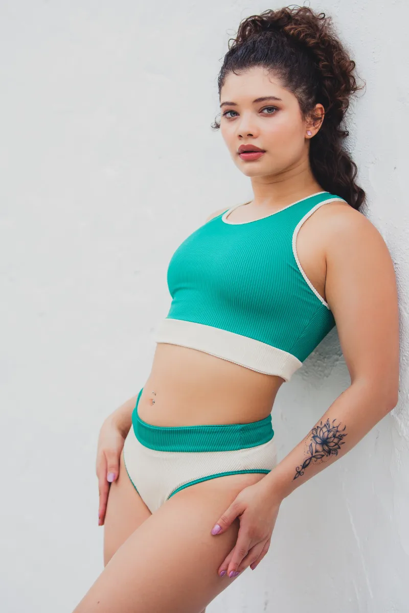 Sorte Solei Bottoms - Off White/Green