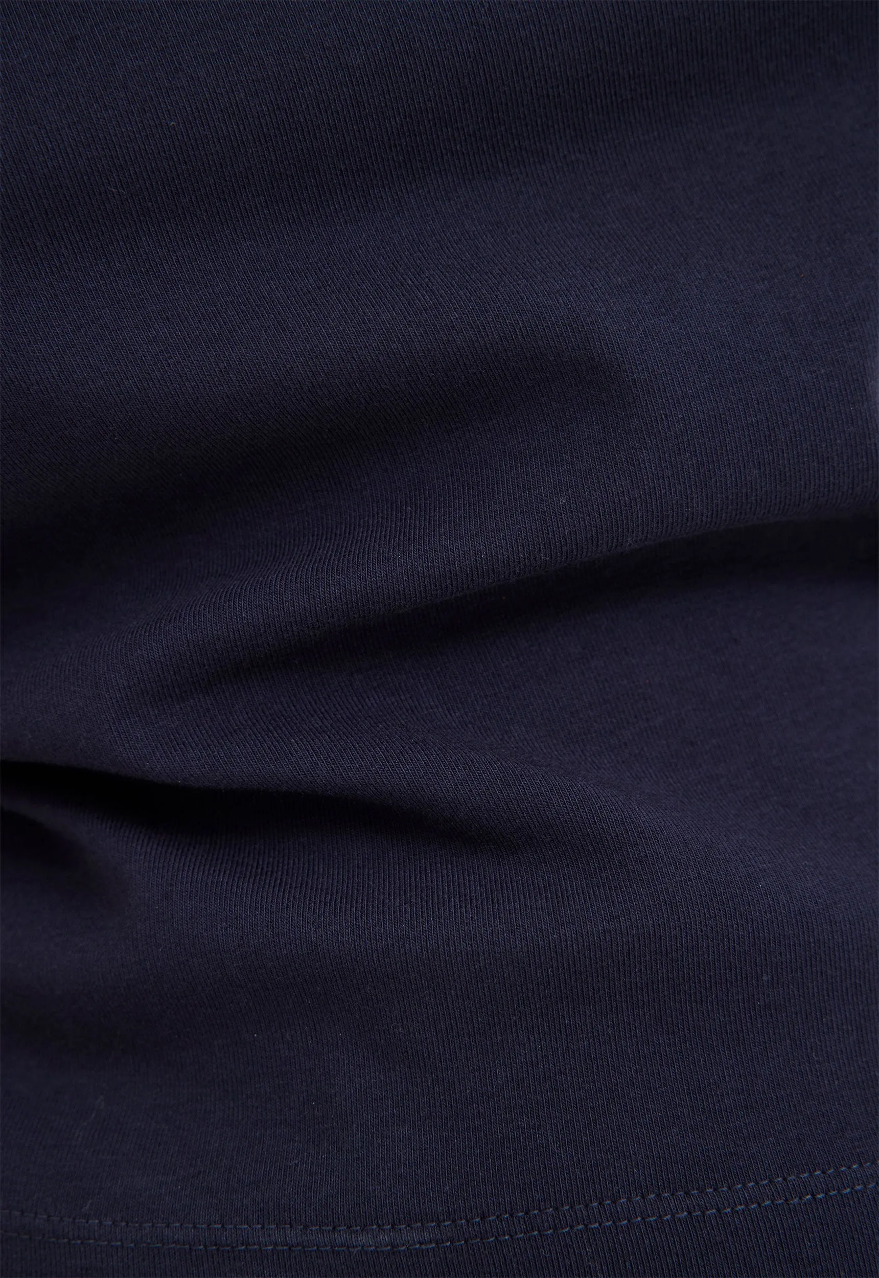 Stand Ribbed Cotton Tee - Darkest Navy