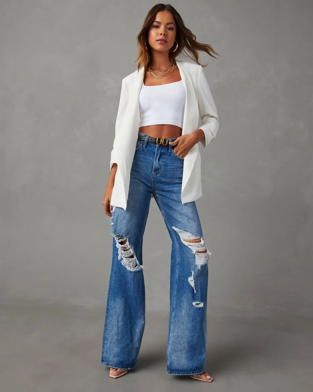 Uptown Girl Pocketed Blazer