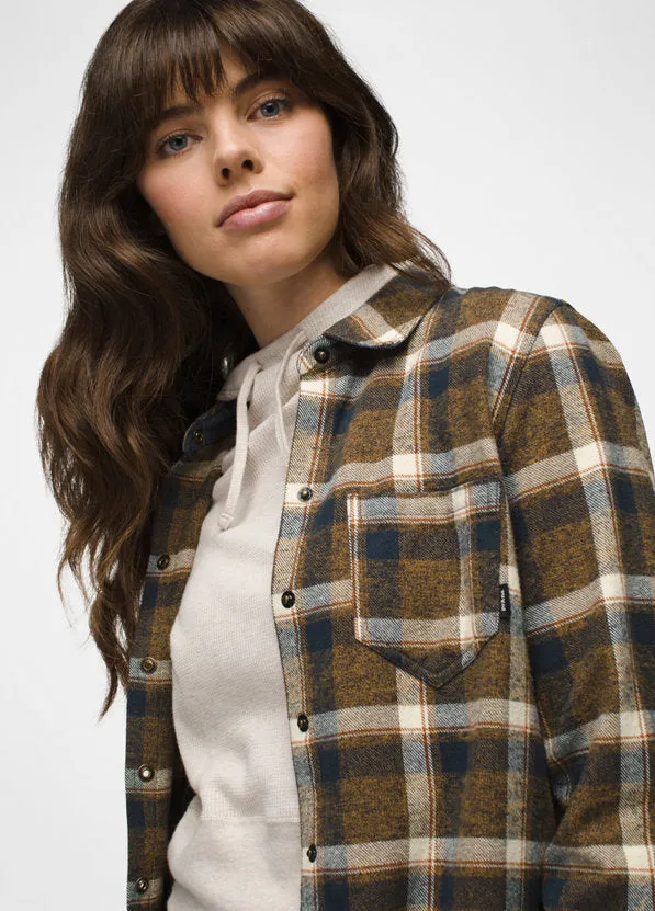 Women's Golden Canyon Flannel - Dark Sepia