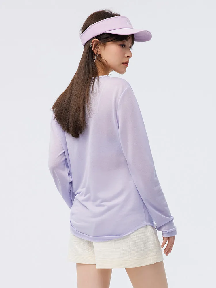 Women's Knitted V-Neck Long Sleeve T-Shirt