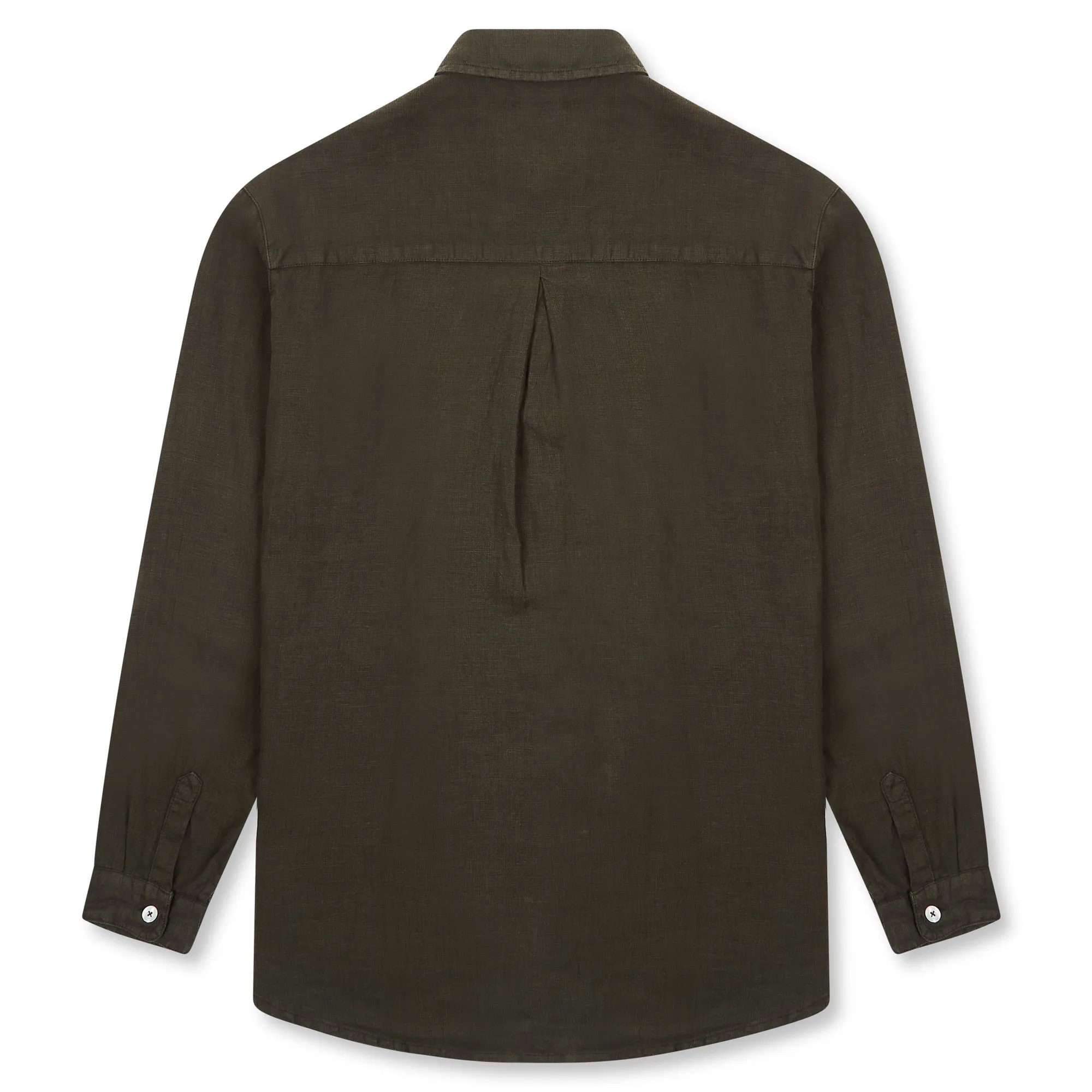 Women’s Linen Shirt - Bottle Green